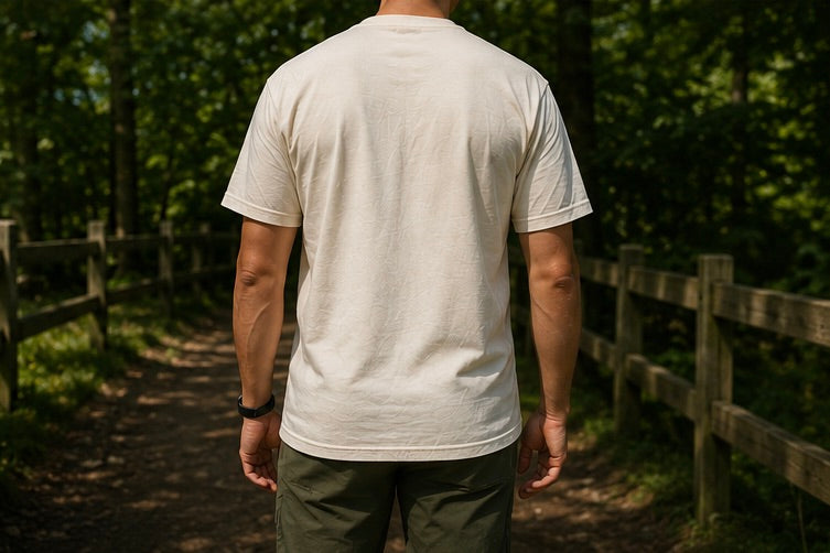 Short Sleeved T-Shirt in Beige